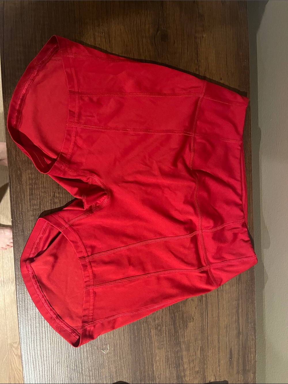 Gymshark Red Bike Shorts — Sleek Training Staple